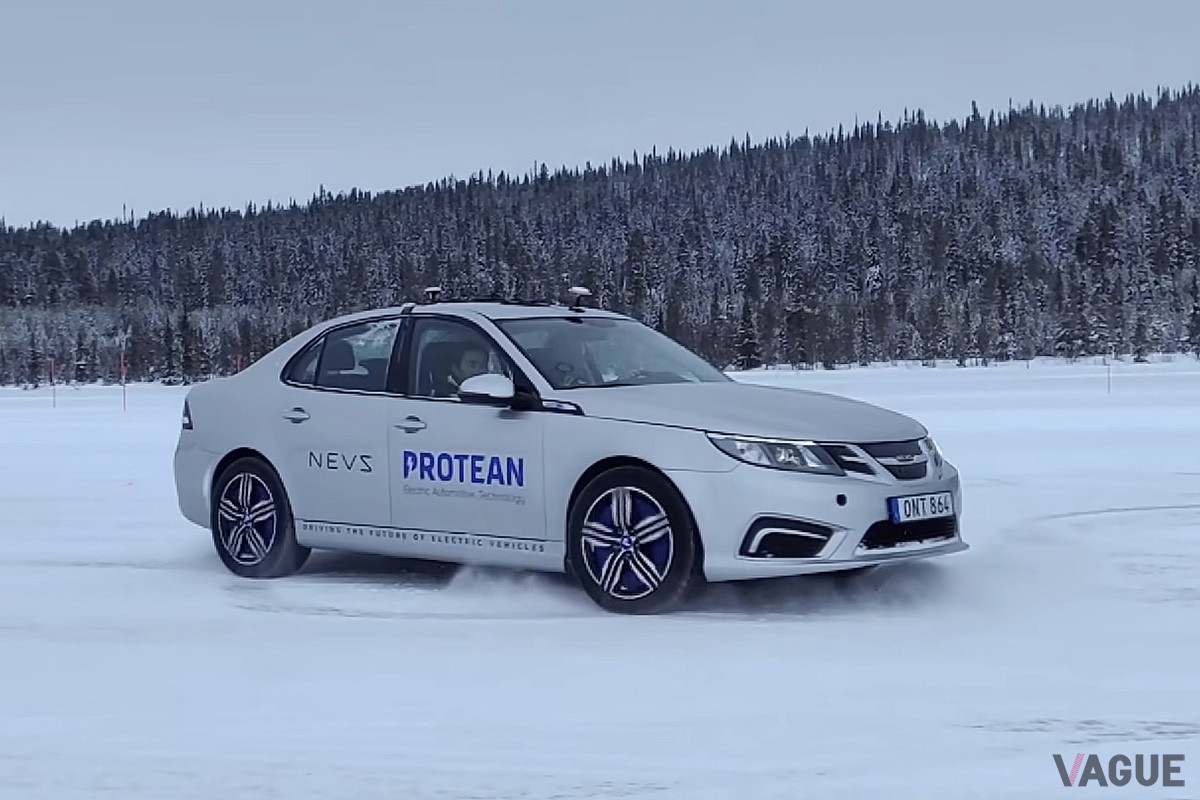 NEVSが生産した9-3ベースのEV（C）YouTube『SAC』