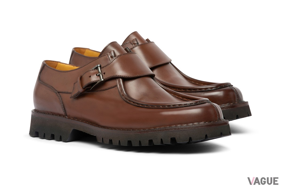 シングルモンクチロリアンシューズの「COURMAYEUR LEATHER MONK STRAP」
