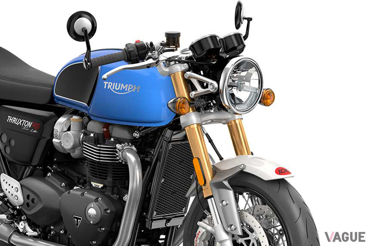 新型「Thruxton RS Ton Up Edition」専用のエンジンカバー