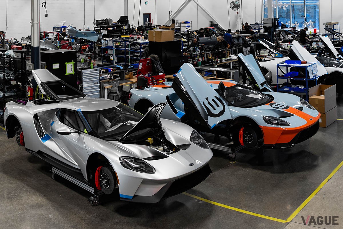 フォードの限定スポーツモデル「GT」の生産もマルチマティック社でおこなわれた（C）Multimatic Inc.