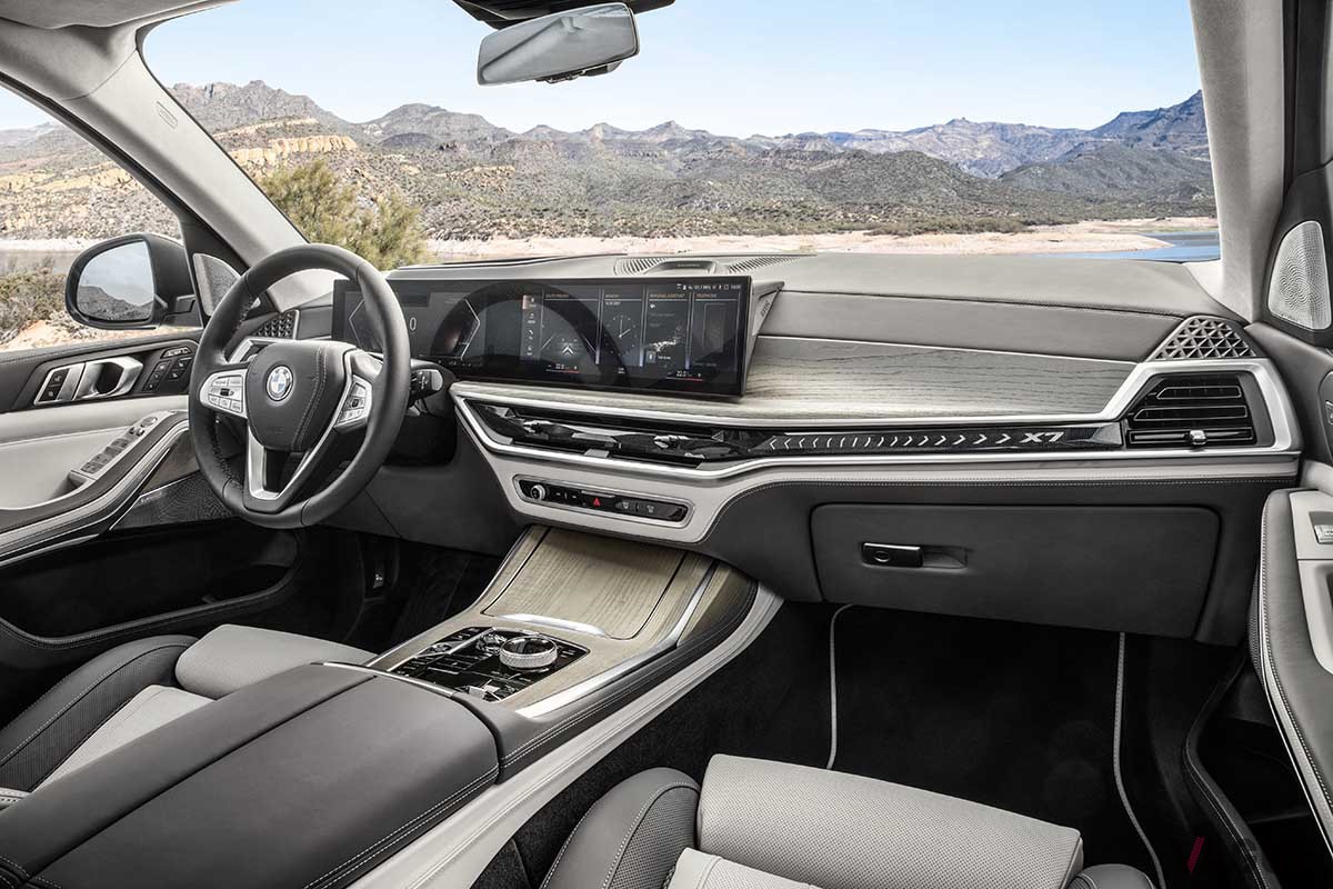BMW改良新型「X7」のインテリア