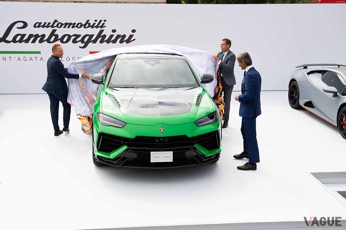 ランボルギーニ「ウルス・ペルフォルマンテ」の発表会