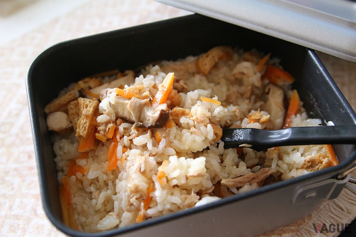 炊飯は1.5合まで。デュオキャンプでも十分使える。