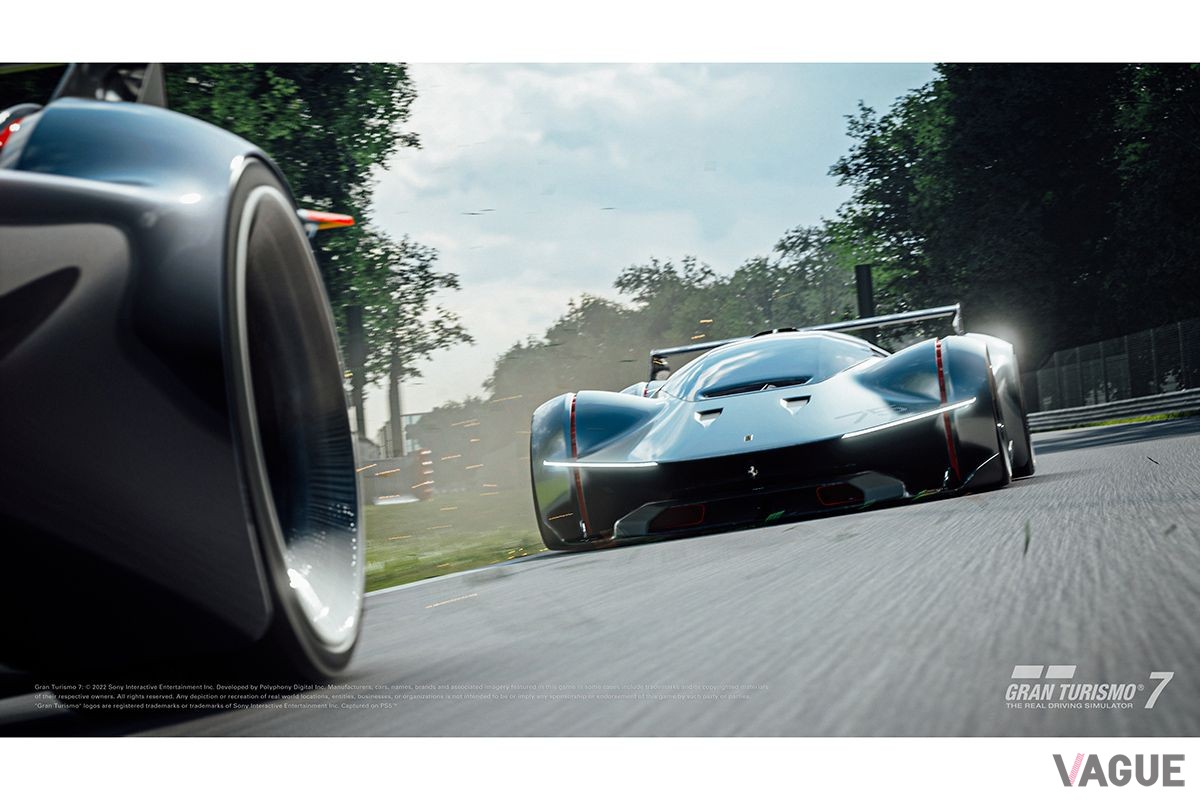 「フェラーリ　ヴィジョン・グランツーリスモ」のゲーム画面
