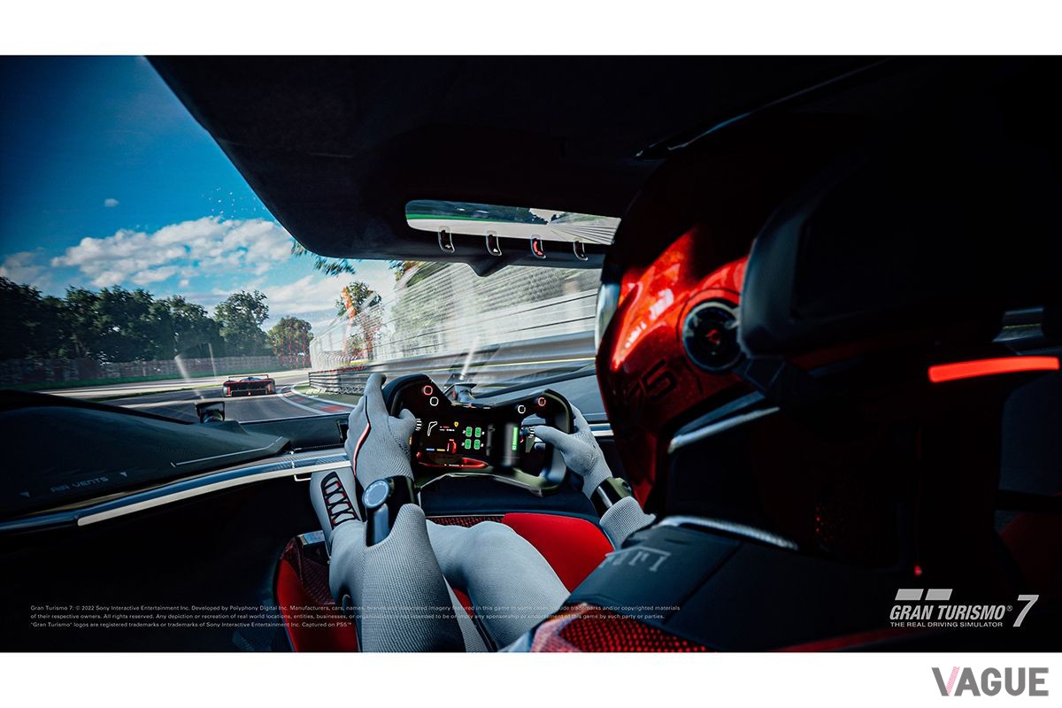 「フェラーリ　ヴィジョン・グランツーリスモ」のゲーム画面