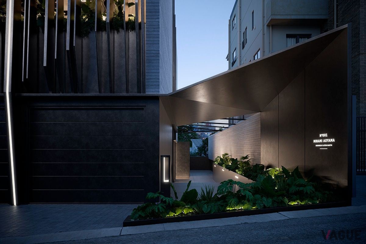 「N°001 MINAMI AOYAMA DESIGNED BY ASTON MARTIN」の外観