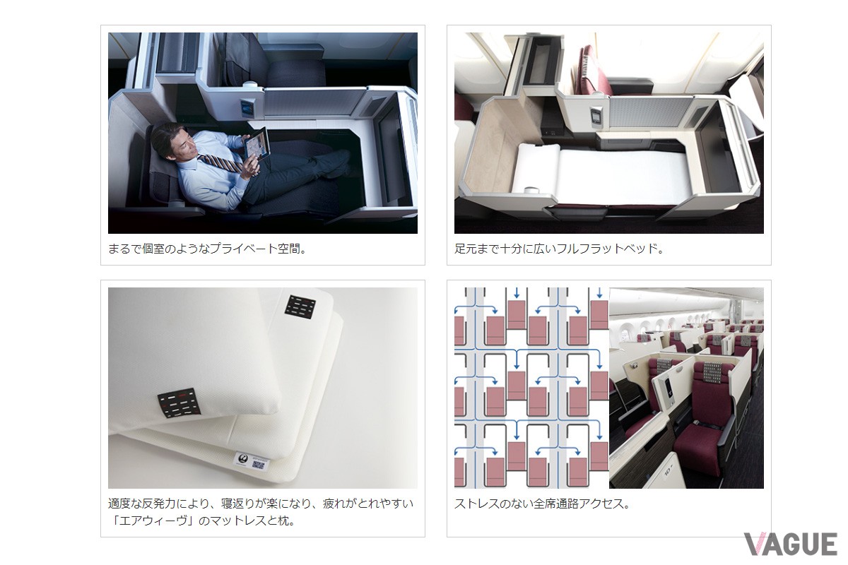 JALのボーイング「777-300ER」のビジネスクラス（JAL公式ホームページより）