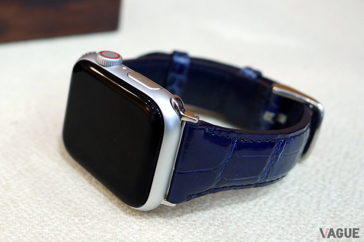 「クロコダイルウォッチバンド」（Apple Watch38／40／41mm対応）