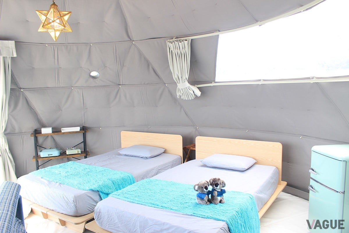 さえぎるもののない空と倉敷の街並みを一望でき、時間の移ろいとともに変化する空を楽しめる「OKAYAMA GLAMPING SORANIA」