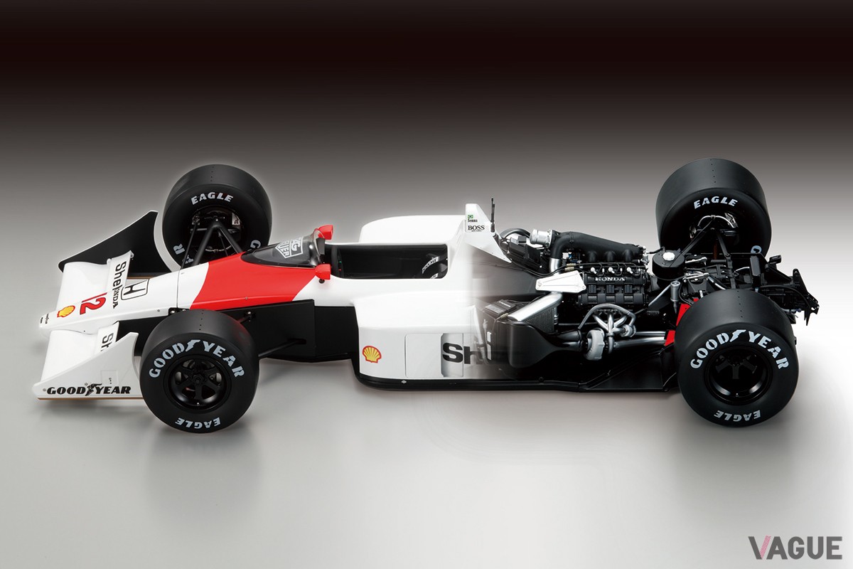 マクラーレンとホンダの全面協力の下、エンジンやコックピットまで高い完成度でモデルアップされたデアゴスティーニの1／8スケール『マクラーレン・ホンダMP4／4』