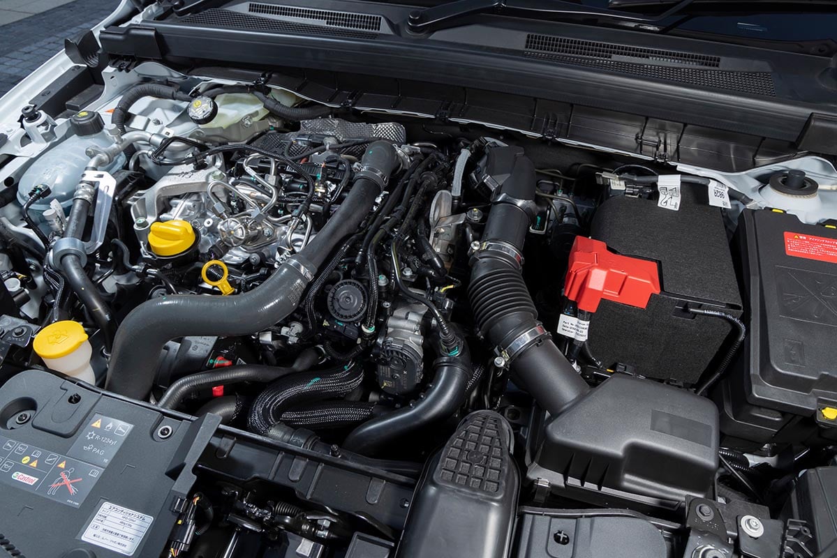 1.3リッター直列4気筒直噴ターボエンジンにBSGと12Vリチウムイオンバッテリーを組み合わせたパワートレイン