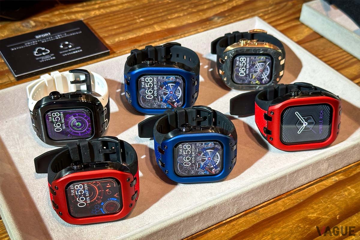 レッドやブルーなど、鮮やかな色彩のアルミニウムフェイスを採用した「スポーツ」（7万7000〜）