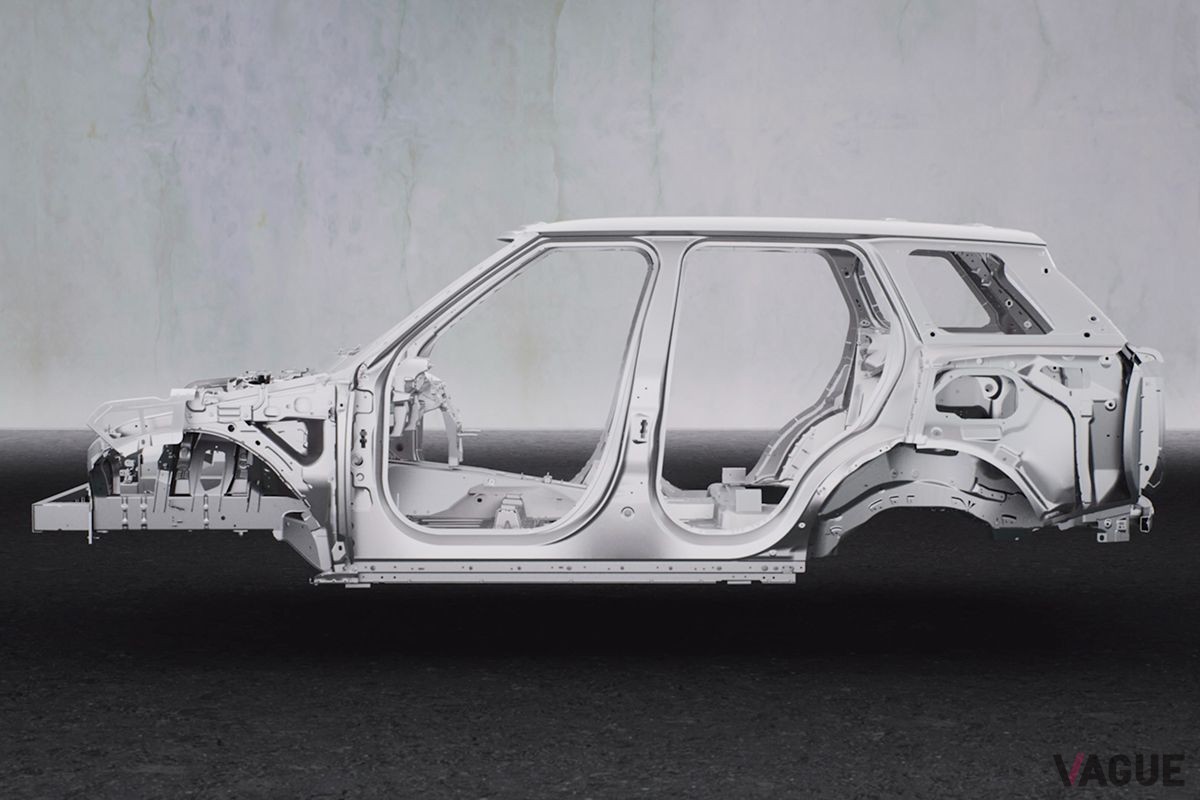 新型「レンジローバースポーツ」のボディ