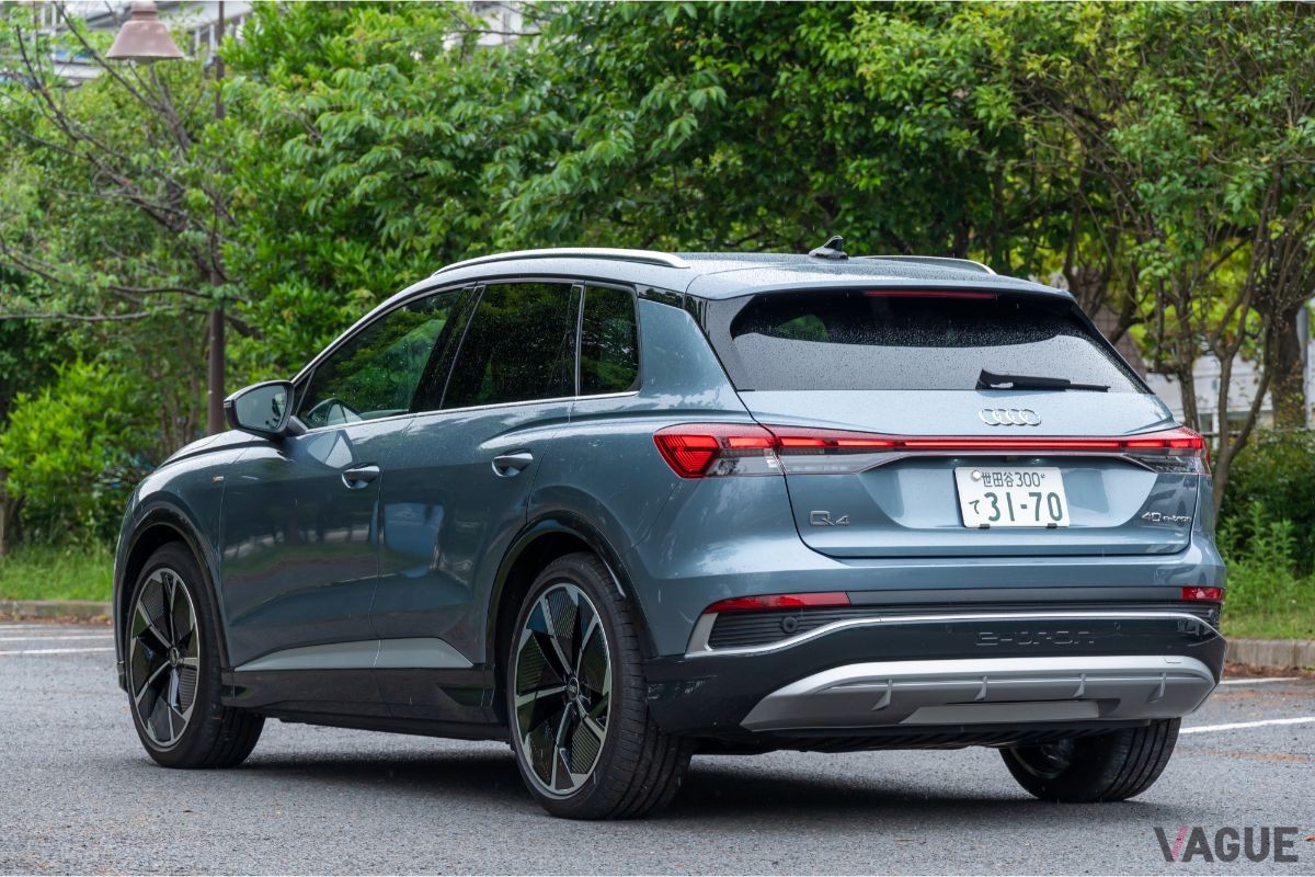 アウディ「Q4 40 e-tron」。150kWを発生するモーターを搭載、後輪を駆動する