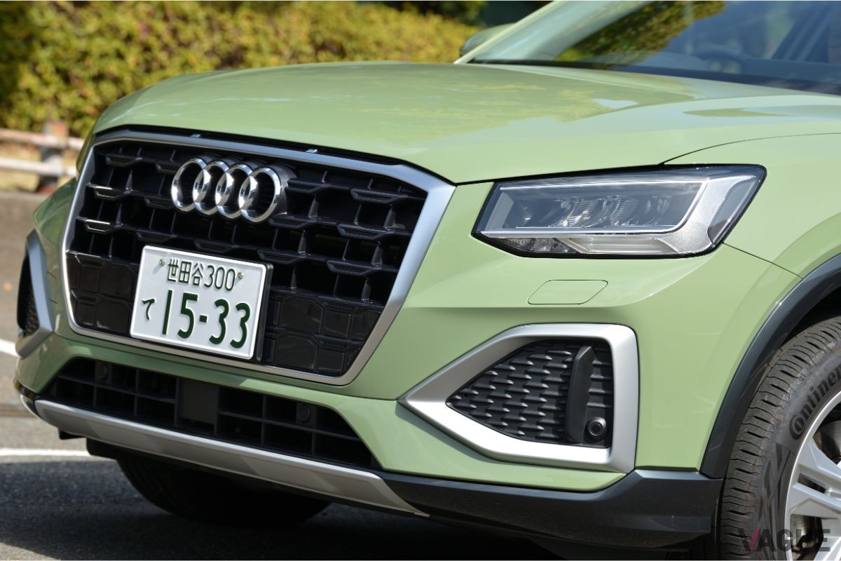 アウディ「Q2 35TFSI」。110kW（150馬力）を発生する1.5リッター直4ターボエンジンを搭載