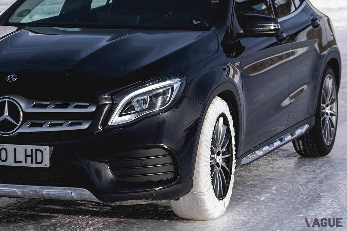 布製タイヤチェーンも「チェーン装着車以外通行止め」の際走行することができる