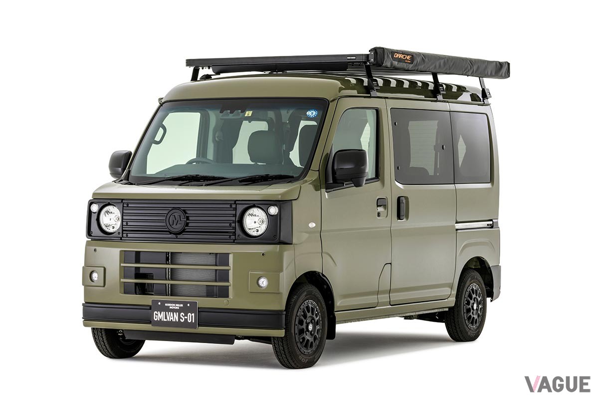 軽バンを車中泊仕様に仕上げたGORDON MILLER「GMLVAN S-01」は、オプション類も充実