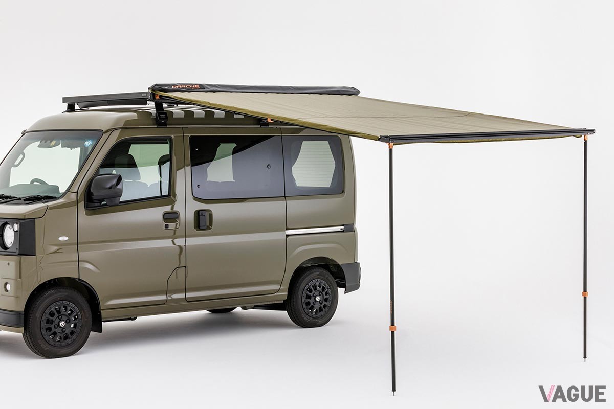 軽バンを車中泊仕様に仕上げたGORDON MILLER「GMLVAN S-01」は、オプション類も充実