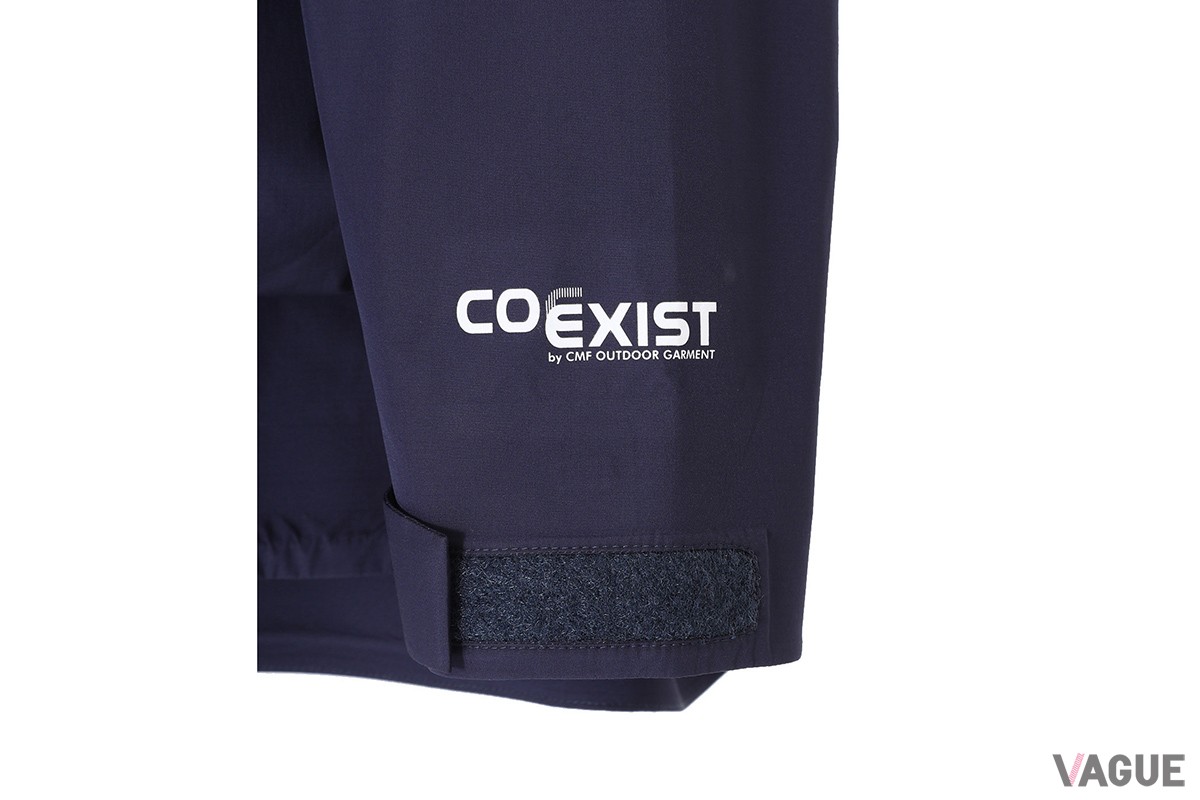 耐水20,000mm浸透20,000mmの機能性を持つ CMF OUTDOOR GARMENTのオリジナル素材“COEXIST3レイヤー”