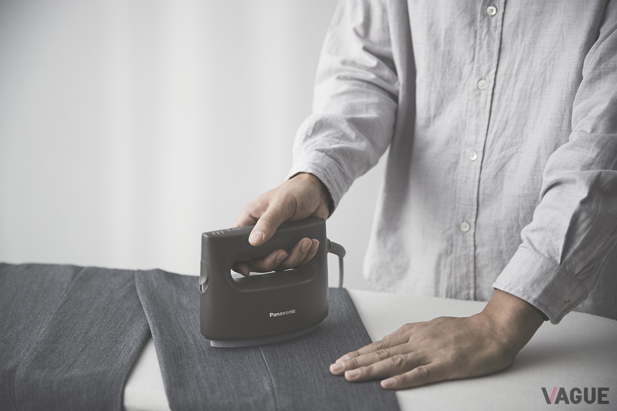 フラットなアイロン面を利用すれば、プレス仕上げもできる