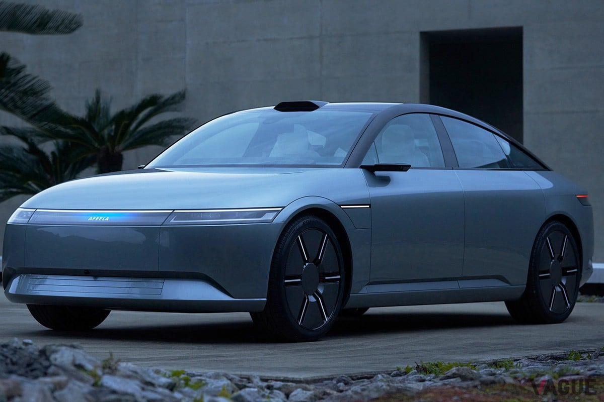 CES2023で世界初公開されたソニーホンダモビリティの新ブランド「AFEELA」のプロトタイプ
