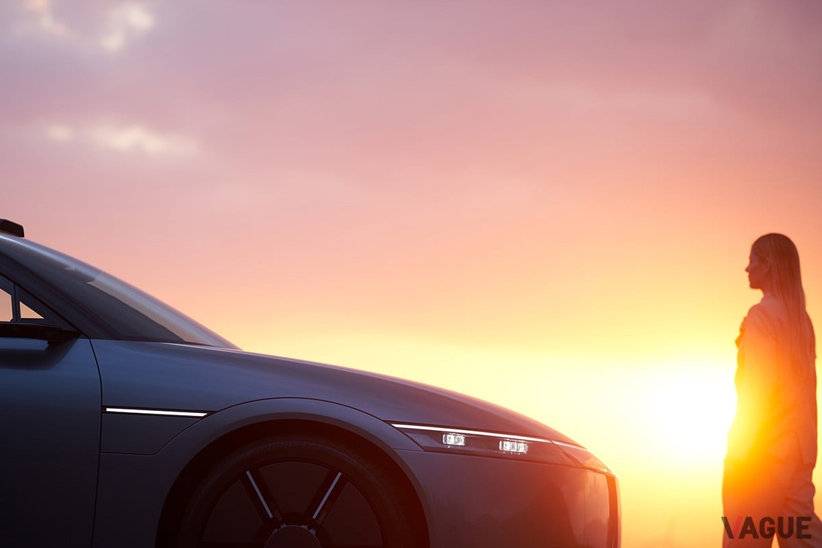 CES2023で世界初公開されたソニーホンダモビリティの新ブランド「AFEELA」のプロトタイプ