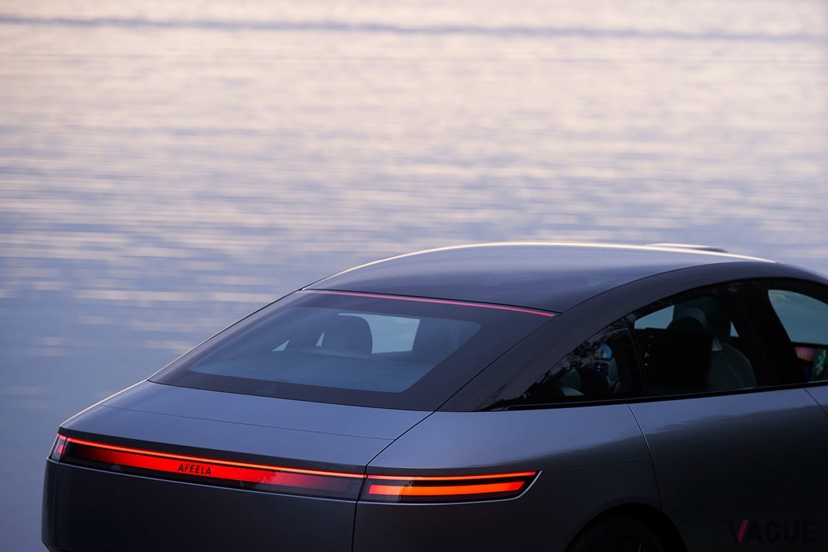 CES2023で世界初公開されたソニーホンダモビリティの新ブランド「AFEELA」のプロトタイプ