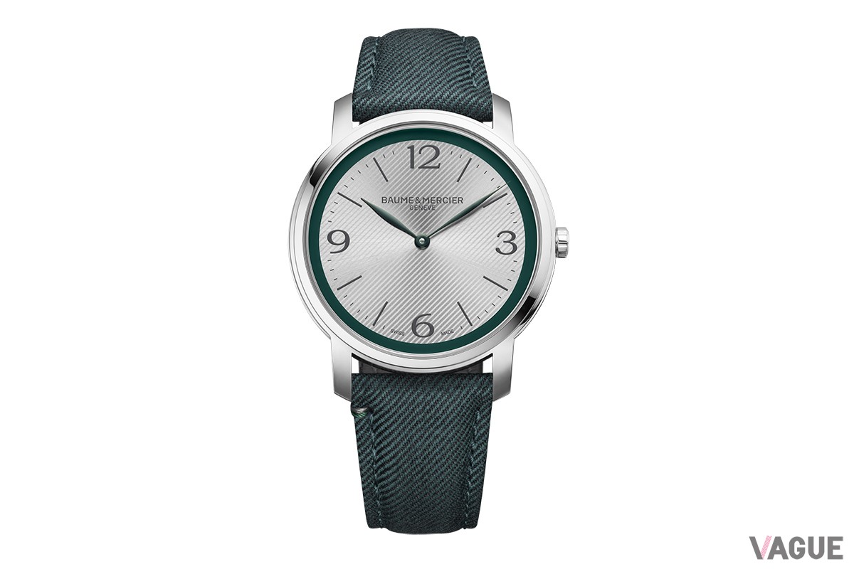 クォーツモデルの「Classima 10705」はクッキリと浮かんだ斜めのストライプが印象的