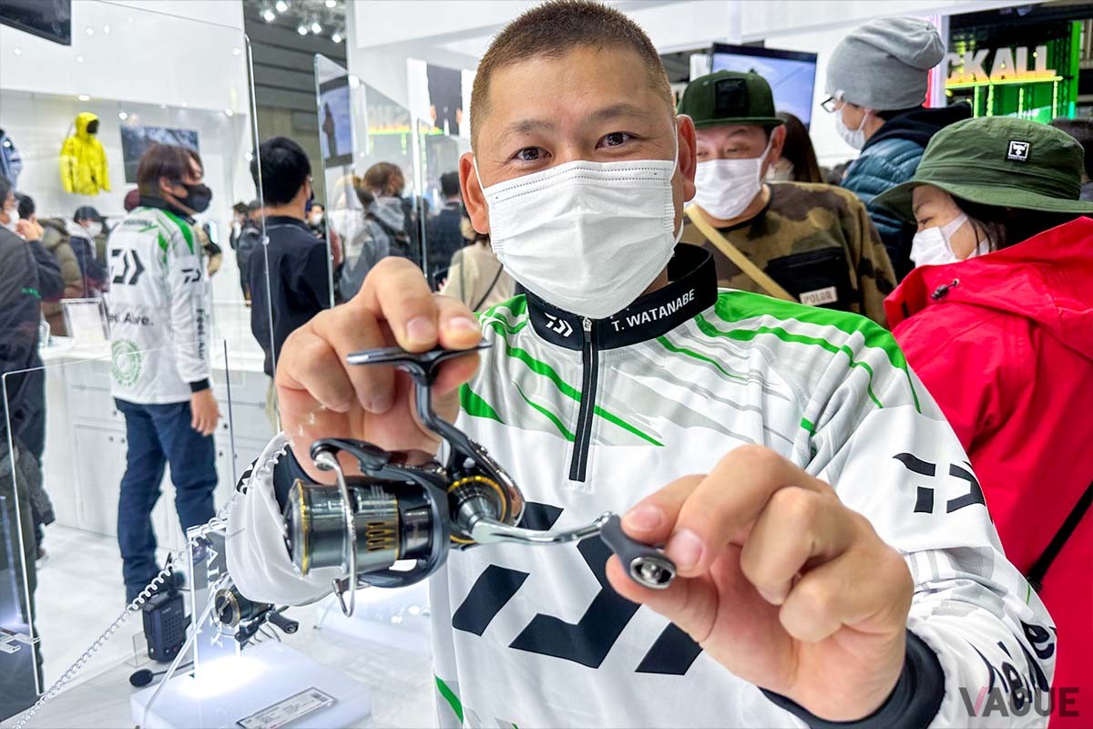 ハンドルを回すときに感じる“巻き感”がいいため、ハンドルノブを通して極小のアタリも察知できるのだそうです