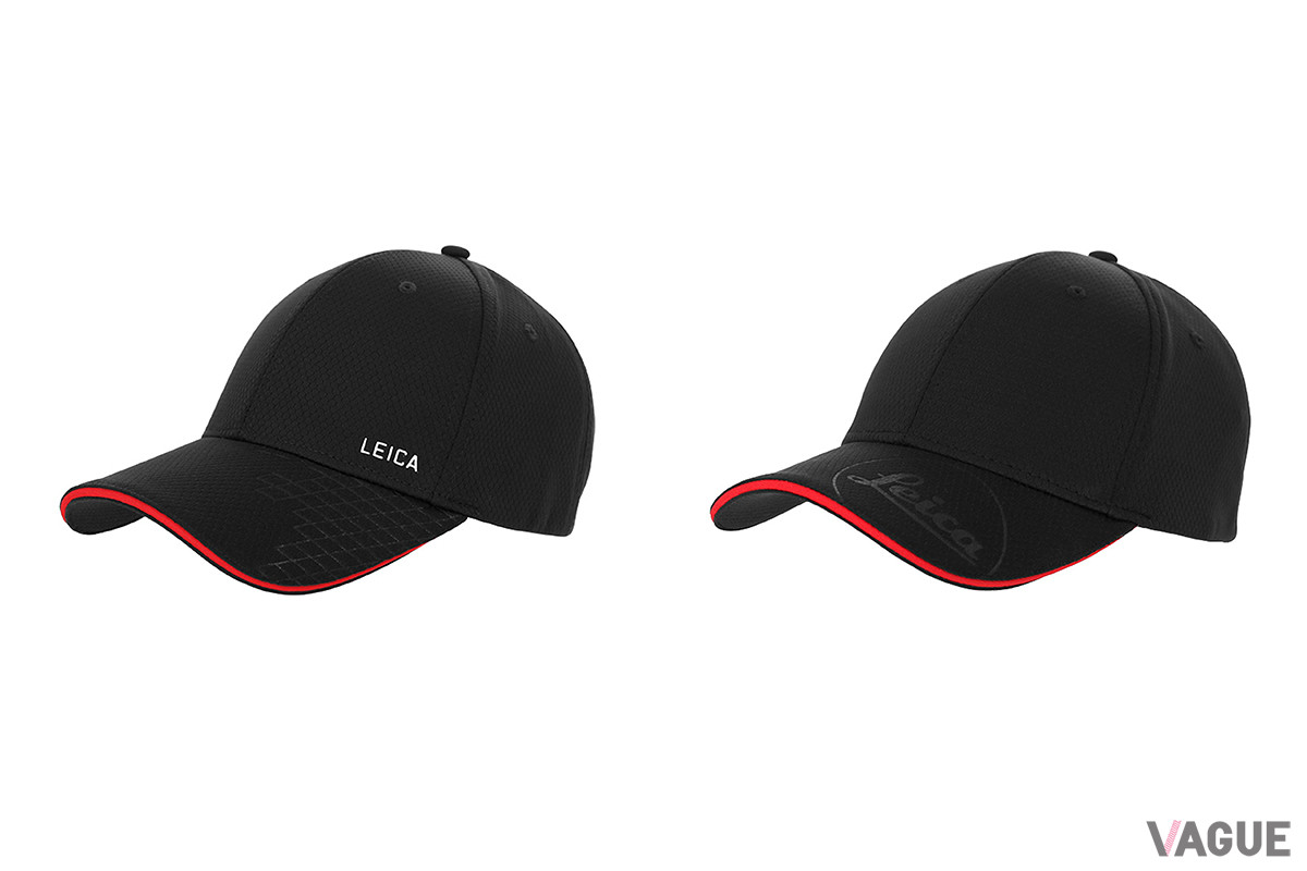 バイザーの先端に入る赤いラインが目を引くベースボールキャップ「ライカキャップ」。2種類からデザインを選べる