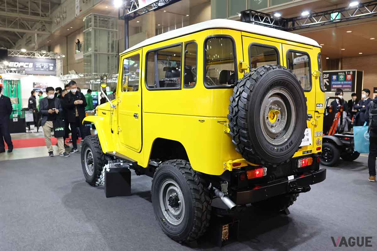 東京オートサロン・トヨタ車体ブースに展示中の「LAND CRUISER 40 × LAND CRUISER 70」