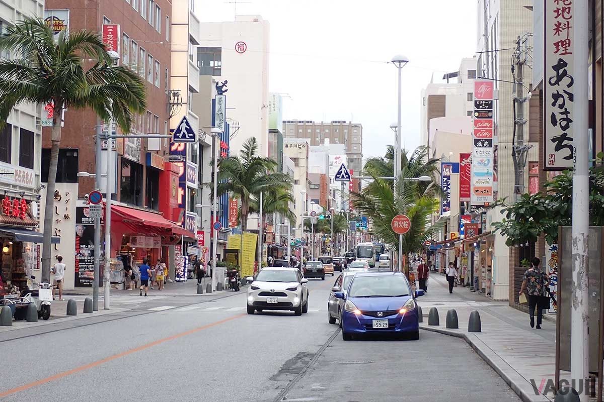 那覇市の中心部にある国際通り
