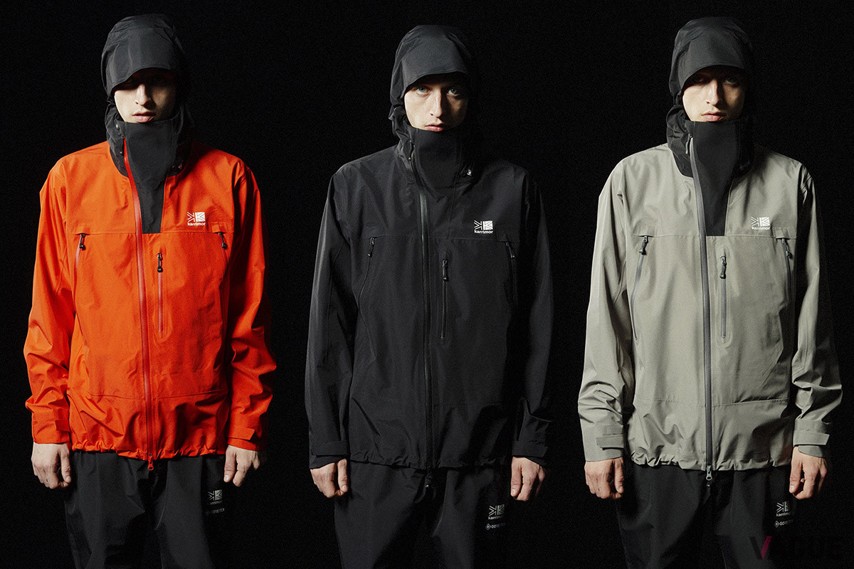 「G-TX performance rain jkt」のカラーラインナップはK.Orange、Black、Gravity Greyの3色