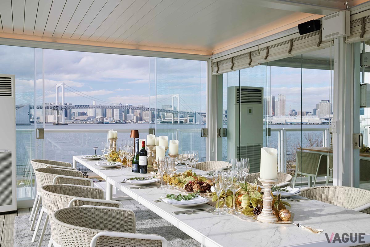 誕生日や季節のイベントにぴったりな記念日レストランとしてリニューアルオープンした「キラナガーデン豊洲」内のレストラン「CREA」