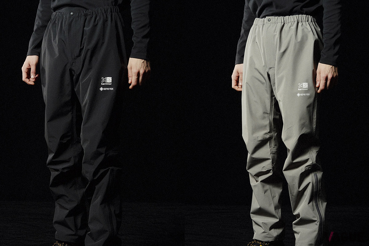 「G-TX performance rain pants」のカラーラインナップはBlackと、直営店限定カラーのGravity Greyを設定