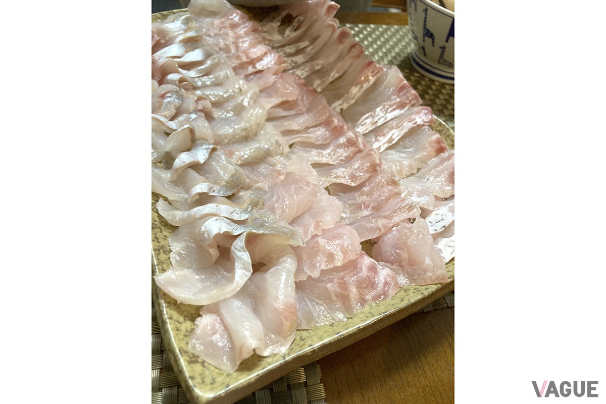 ホウボウ、アマダイ、マダイのお刺身。いずれも3日だけ熟成させていますが、歯ごたえも楽しめました。我が家では白身にはあまり醤油を使わず、塩＋柑橘や、ポン酢などでいただきます