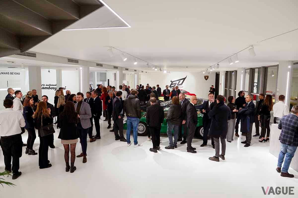 イタリアのサンターガタ・ボロネーゼにあるランボルギーニ博物館（Museo Lamborghini）のオープニングセレモニーの様子