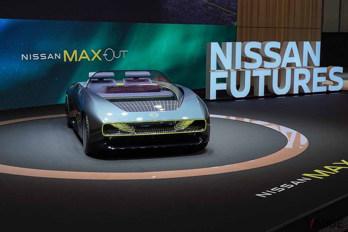日産グローバル本社ギャラリーで開催されるイベント「Nissan FUTURES」で初公開されるEVコンセプトカー「Max−Out（マックスアウト）」