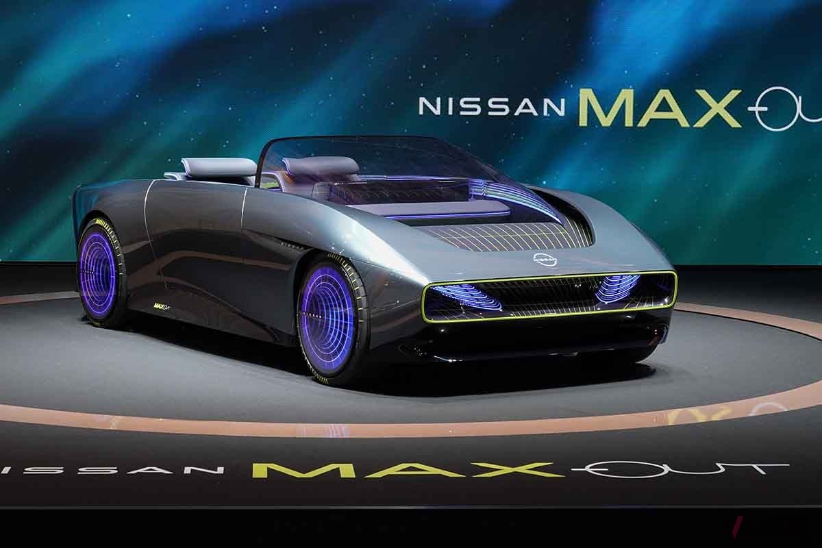 日産グローバル本社ギャラリーで開催されるイベント「Nissan FUTURES」で初公開されるEVコンセプトカー「Max−Out（マックスアウト）」
