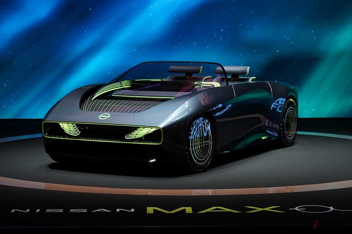 日産グローバル本社ギャラリーで開催されるイベント「Nissan FUTURES」で初公開されるEVコンセプトカー「Max−Out（マックスアウト）」