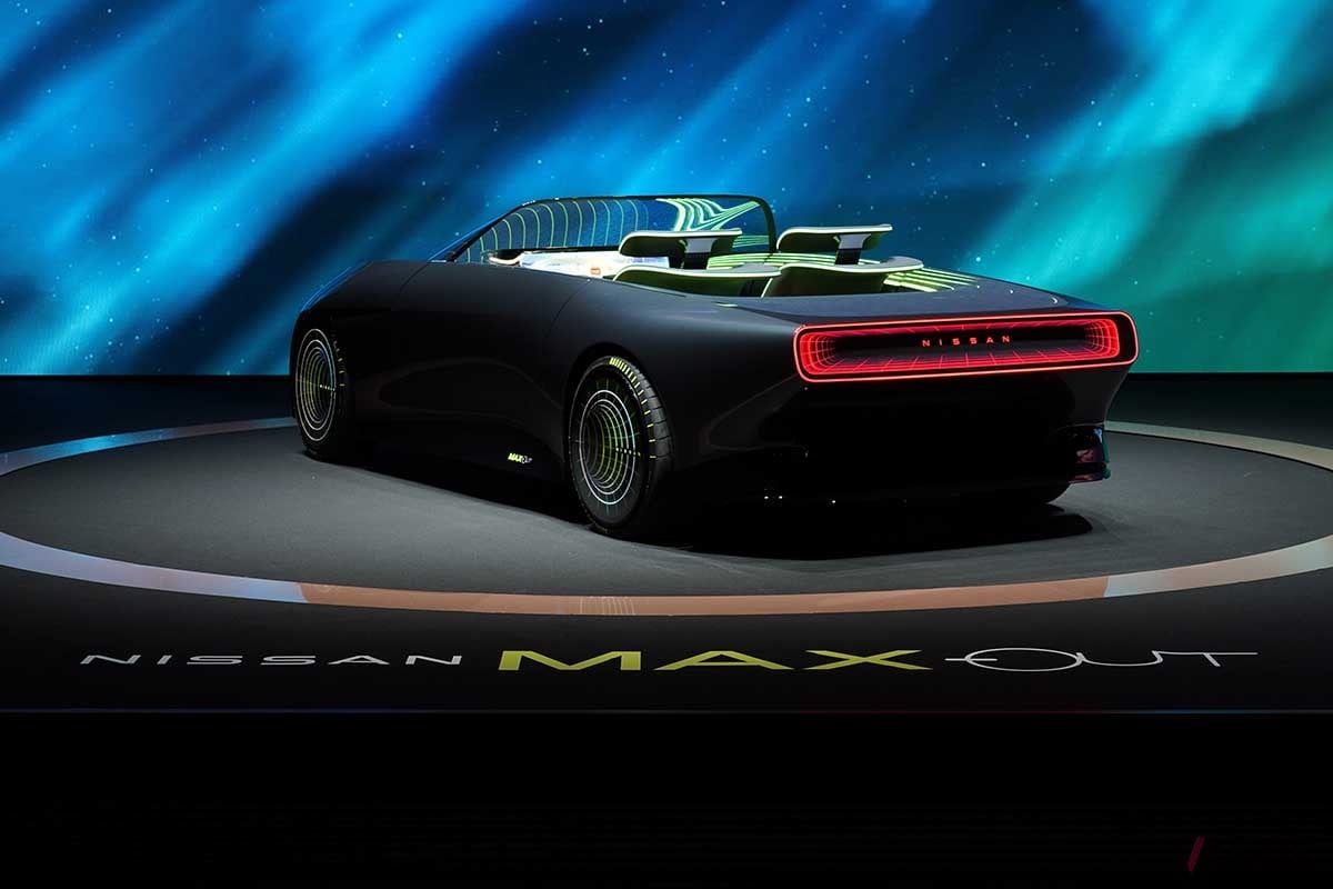 日産グローバル本社ギャラリーで開催されるイベント「Nissan FUTURES」で初公開されるEVコンセプトカー「Max−Out（マックスアウト）」