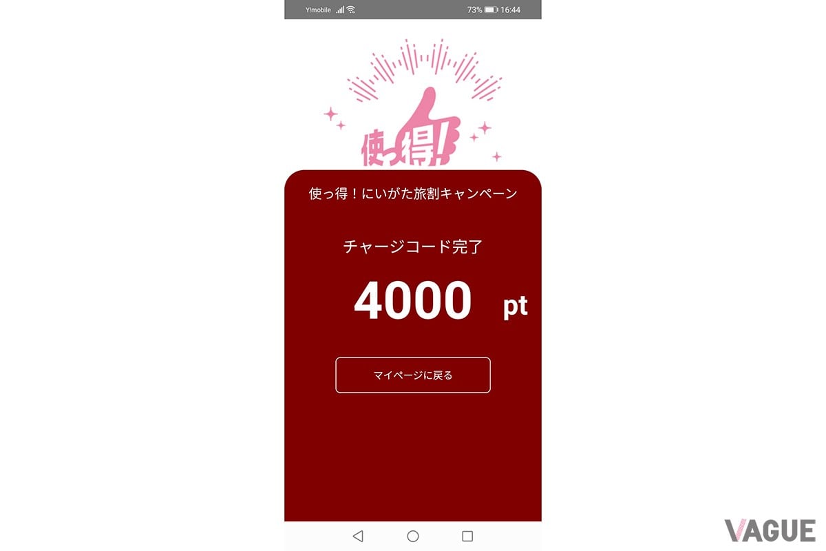 新潟県の電子クーポン「使っ得！にいがた旅割キャンペーン」