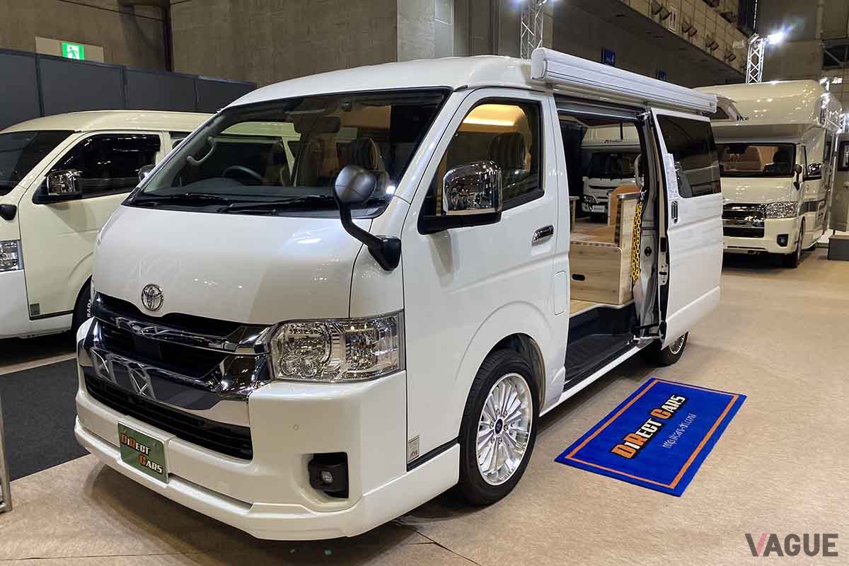 キャンピングカーの中でもっとも人気があるのがバンコン。写真はダイレクトカーズ「ウィニー」