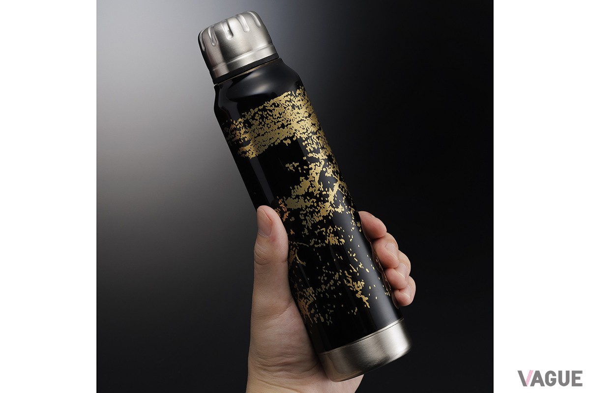 ＜ANAオリジナル＞thermo mug×土直漆器 うるしアンブレラボトル（ゴールド）