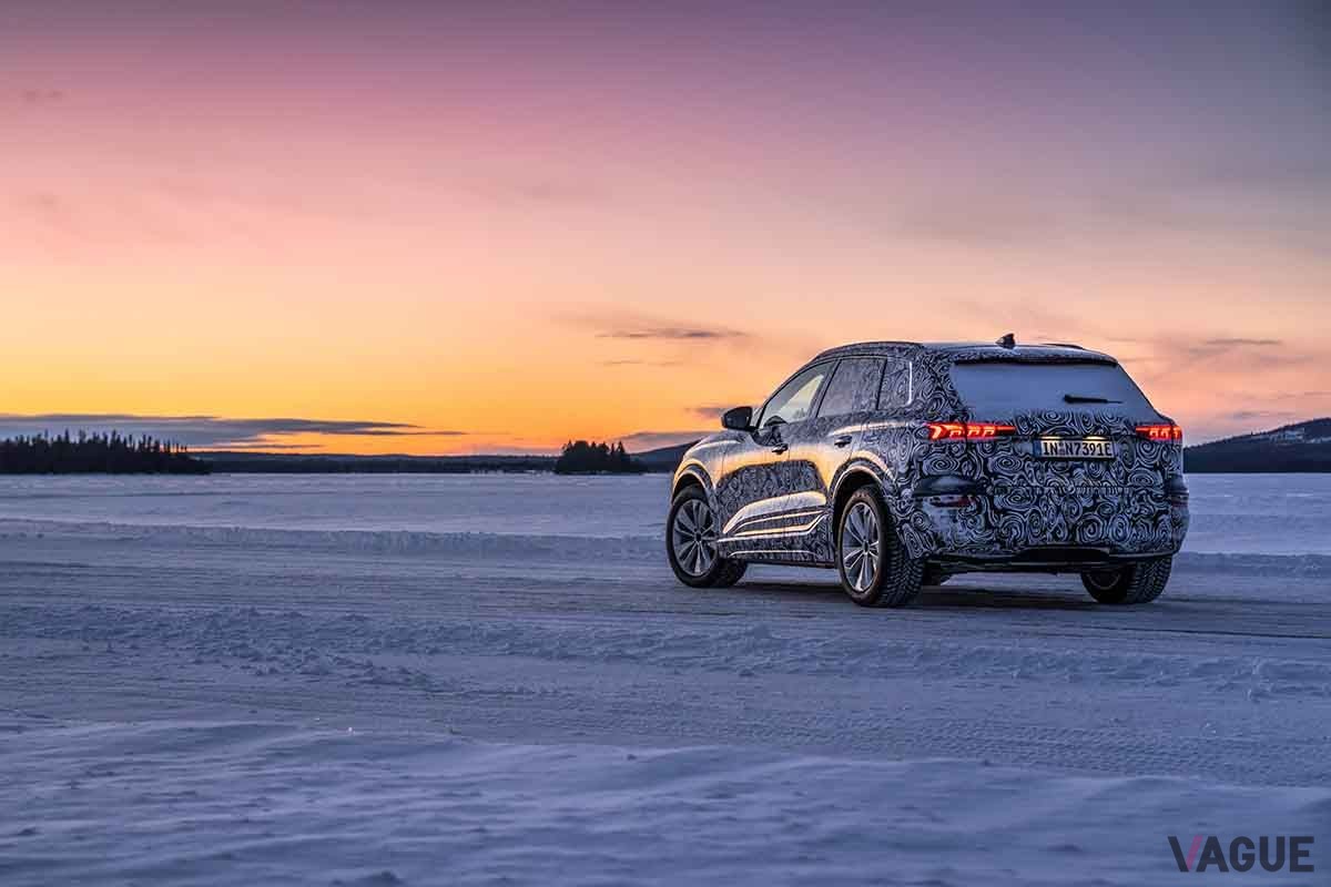 北極圏でのテスト走行をおこなうアウディ新型「Q6 e-tron」プロトタイプ