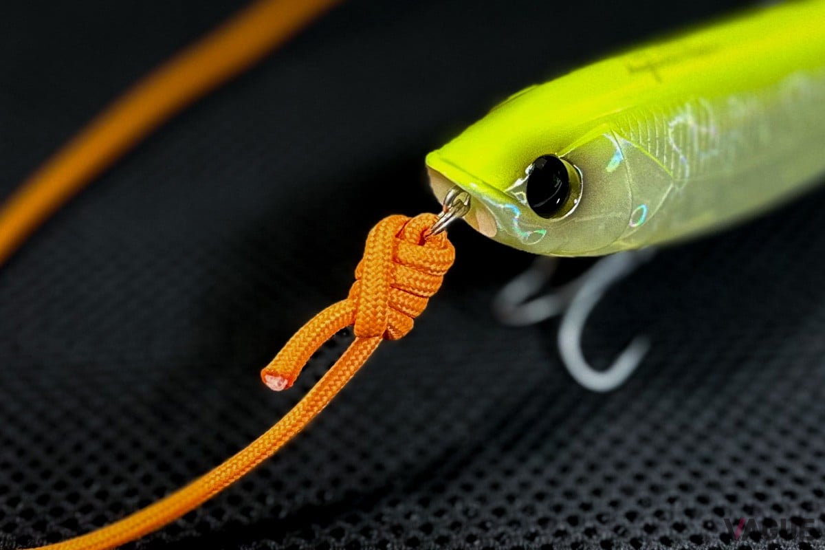 ノットはどんな状況下でも確実に結べるまで練習することが大切。フックやラインでケガをしないようご注意ください