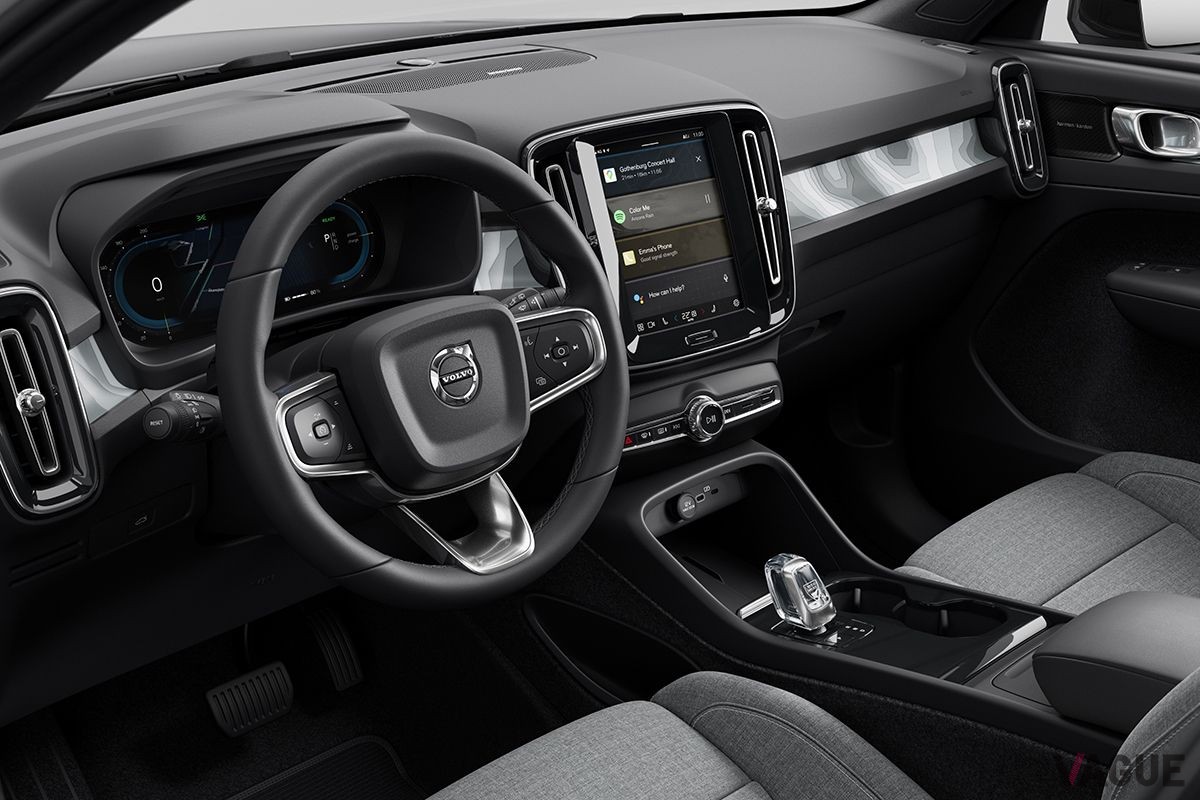 ボルボ「C40リチャージ」のインテリア