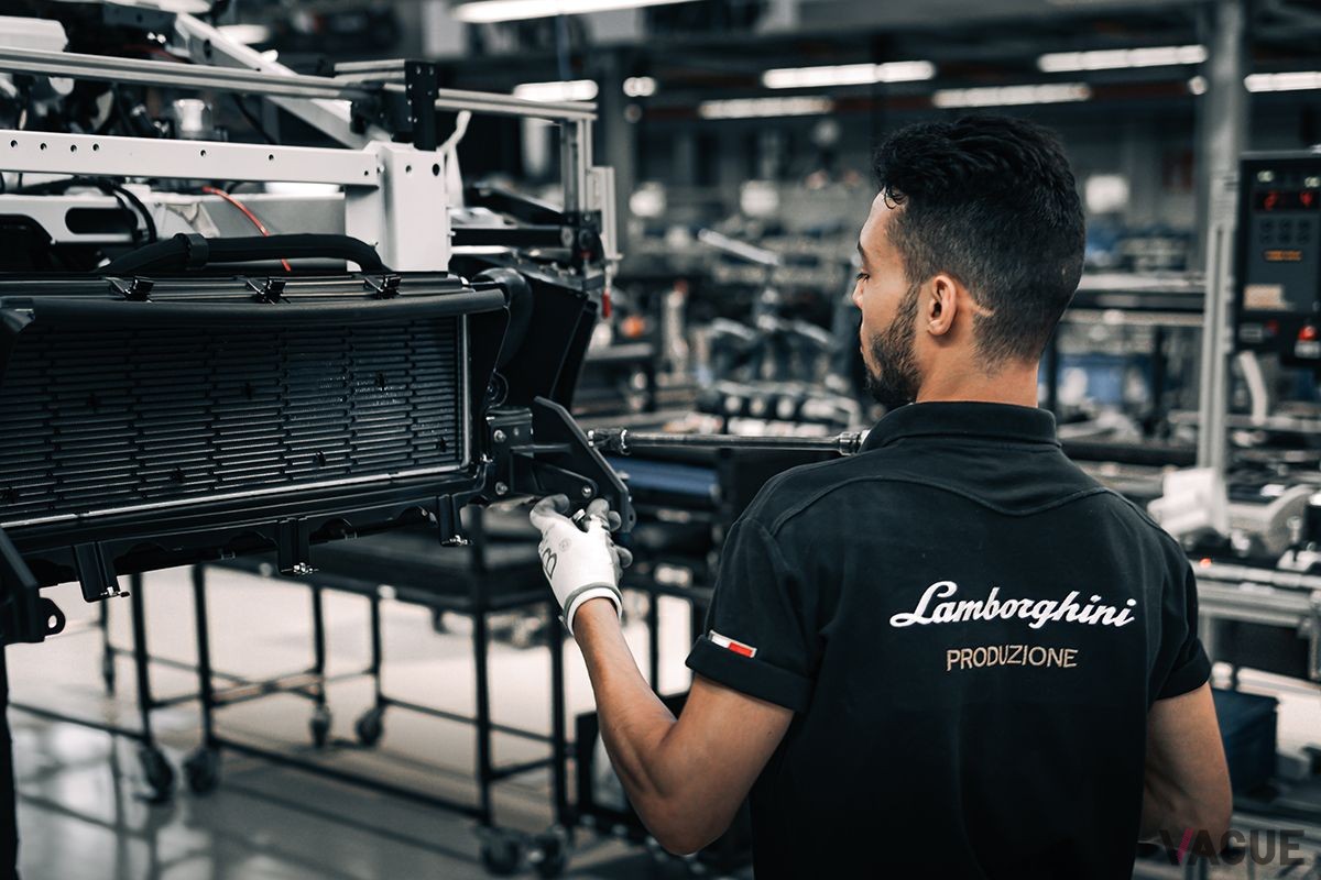 ランボルギーニの工場