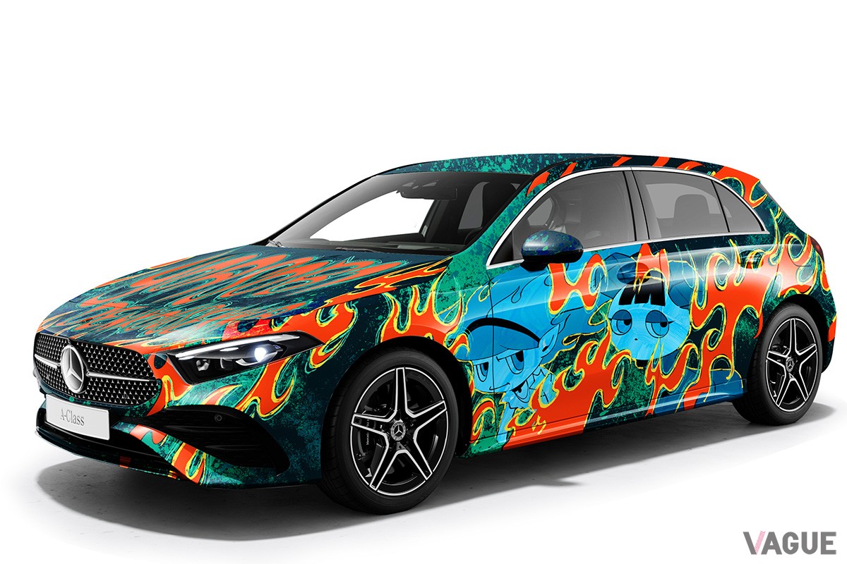 メルセデス・ベンツ新型「Bクラス」のラッピングカー