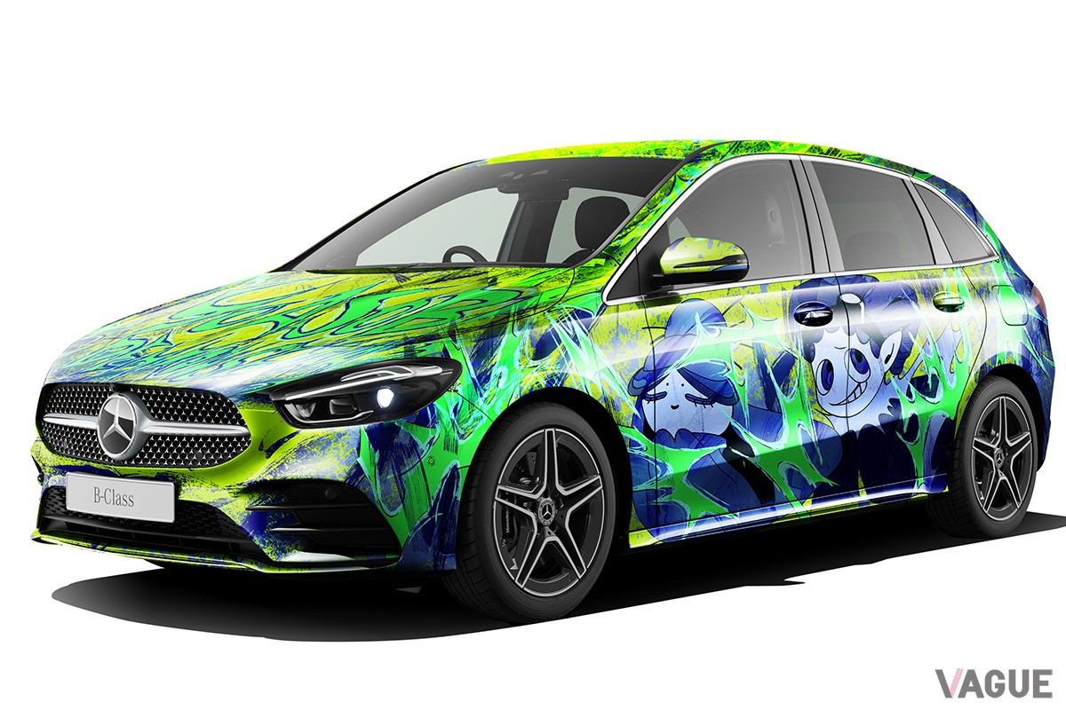 メルセデス・ベンツ新型「Aクラス」のラッピングカー